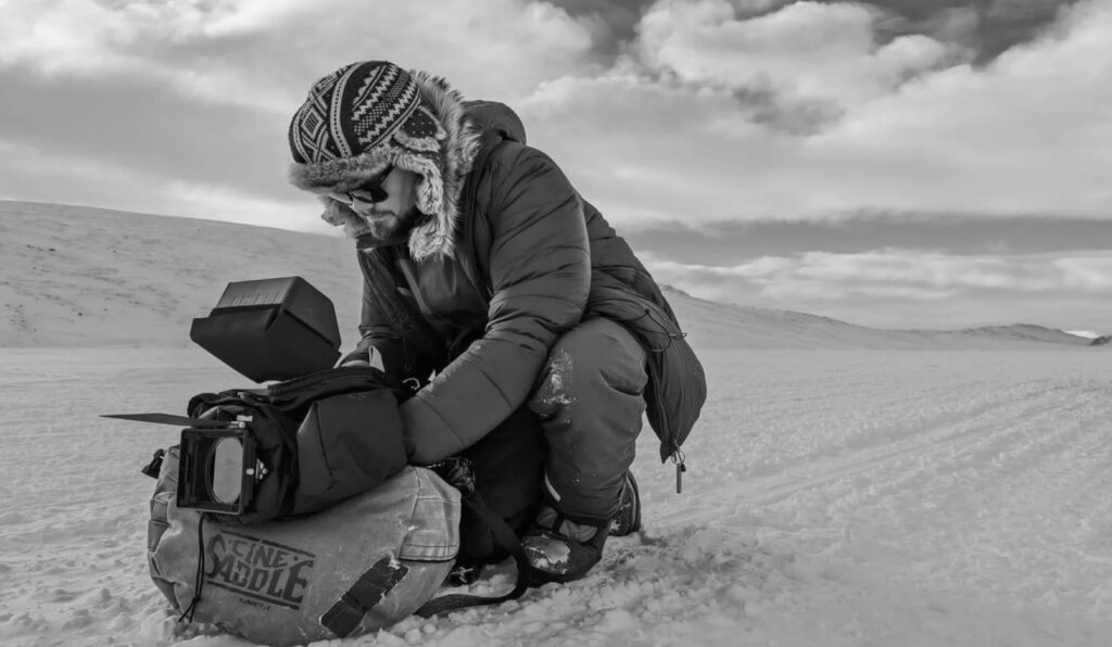 De cameraman van De Expeditie Groenland.